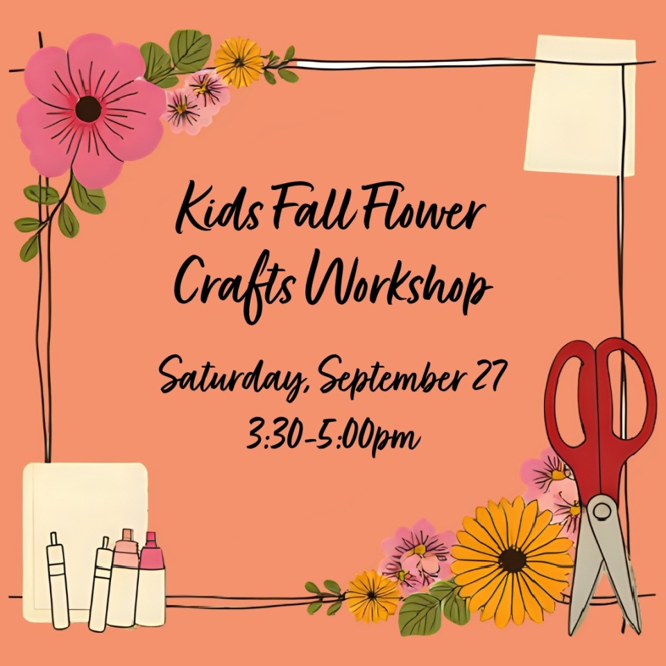 Kids Fall Flower Crafts Workshop photo