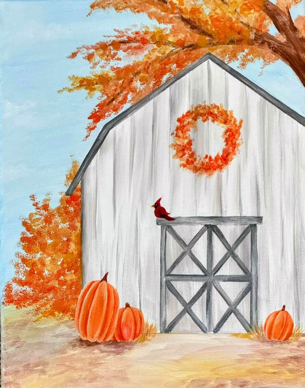 Wijn & Canvas- Fall Barn photo